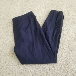 Ted Baker London Navy Wool Blend Ankle Pants 6